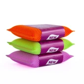 Petek Dokulu Bulaşık Süngeri Sihirli Pratik Sünger - 3 Adet - 2