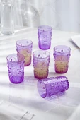 Akrilik Mor Kısa Bardak & Su Meşrubat Kahve Yanı Bardağı 400 ml ( Cam Değildir ) - 4