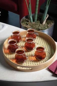 6lı Keyfi Ala Borosilikat Cam Kulplu Çay Bardağı - 5