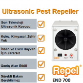 Repel END 700 Endüstriyel Ultrasonik Fare Sıçan Yarasa Kovucu - 7