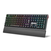 GameBooster G908 Bolt Rainbow Aydınlatmalı Red Switch Mekanik Bileklikli Oyun Klavyesi thumbnail 1