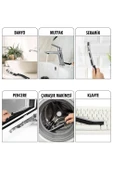 2 Li Çok Amaçlı Temizlik Fırçası & Derz Fırçası & Mutfak Banyo Temizlik Fırçası - 1