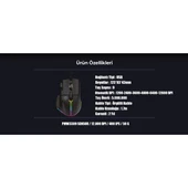 NORTH Ragnarok USB 12800dpi Gaming Siyah Mouse RGB - 5