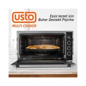Usto 2105 Airfryer Özellikli 50 L Multi Cooker Beyaz Midi Fırın - 4