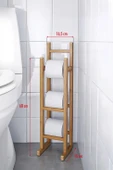 Doğal Bambu Yedekli Wc Kağıtlık - 4
