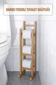 Doğal Bambu Yedekli Wc Kağıtlık - 1