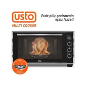 Usto 2105 Airfryer Özellikli 50 L Multi Cooker Beyaz Midi Fırın - 3