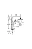 Grohe 27389002 New Tempesta Sistem 200 Duvar Bağlantılı Divertörlü Duş Seti - 4