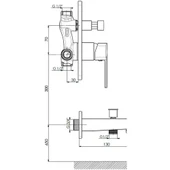 Gpd Pedra Mta160 Tam Ankastre Siyah Banyo Bataryası - 2