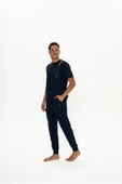 U.S. Polo Assn. Erkek Yazı Detaylı Yuvarlak Yaka Pijama Takım - 2