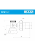 Eca Radyatör Geri Dönüş Valfi Köşe 1/2" - 3