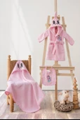 Cotton Box Bebek Bornoz Seti Unicorn Pembe - 1