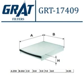 Grat 17409 Polen Filtresi Focus C-Max 11-Connect 13-Kuga 12 AV6N18D543AA - 1