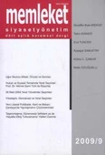 MSY (Memleket Siyaset Yönetim) Dergisi 2009 Sayı: 9 / 4 Aylık Kuramsal Dergi - 1
