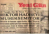Yeni Gün Gazetesi 17 Nisan 1958 Yılı Sayısı - 1