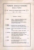 Türkiye Jeoloji Kurumu Bülteni Yıl: 1971 Sayı: 1 Cilt: XIV (4 Haritası da İçinde) - 1