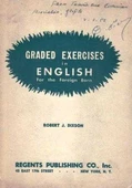 Graded Exercises in English With Key Answers (For the Foreıgn Born) - 1943 Yılı Baskısı (Sahaf - Yeni Gibi) - 1943 Yılı İlk Baskısı - 1