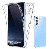 Galaxy S21 Plus Kılıf 360 Tam Koruma Şeffaf Silikon - 1