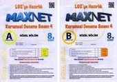 8. Sınıf Maxnet LGS'ye Hazırlık Kurumsal Deneme Sınavı 4 Sözel Bölüm A + B Kitapçığı (2 Kitap Takım) - 1