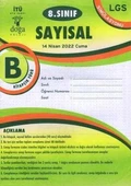 8. Sınıf Sayısal B Kitapcık Türü Kasım 2021 LGS Simülasyonu - 1
