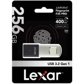 Lexar 256GB Parmak İzi Okuyuculu F35 Pro 300Mb 3.2 USB Flash Bellek - 1