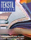 Tekstil - İşveren Dergisi Eylül-Ekim 2015 Sayı 415 - Kuşe Kağıda, Renkli, Resimli, İlk Baskısı - 1