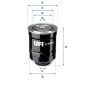 UFI 24.452.00 Mazot Filtresi Corolla Uyumlu 07-11 Auris 07-11 / CRV 06-07 1.4 D4D 2.0 D4D - 1