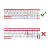 Magic Keyboard A1243 Türkçe Q Klavye Koruyucu – US/UK Uyumlu İnce Mat TPU Silikon Kaplama thumbnail 3