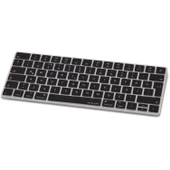 Magic Keyboard 2 A1644 Klavye Koruyucu Türkçe Q Silikon Ultra İnce 0.3mm Şeffaf Siyah - 6