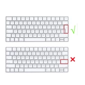 Magic Keyboard 2 A1644 Klavye Koruyucu Türkçe Q Silikon Ultra İnce 0.3mm Şeffaf Siyah - 2