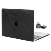 MacBook Air M1 13 İnç Premium Deri Kılıf İnce Sert Kapak Hafif Yapı Şık ve Dayanıklı thumbnail 2