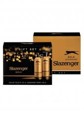 Slazenger Active Sport Gold Edt 125 Ml+150ml Deo Erkek Parfüm Set - 1