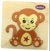 Maymun Ahşap Puzzle - 1
