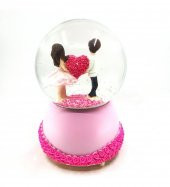 Kar Küresi Romantic Love Motorlu Müzikli 100 cc thumbnail 2