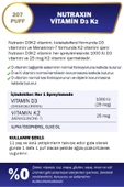 NUTRAXIN D3K2 30 Ml Sprey - 1000 IU D3 vitamini, 25 mcg K2 vitamini 8680512631590 - 2