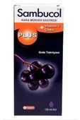 Sambucol Plus Kara Mürver Özütü C Vitamini Çinko 120 ml - 1