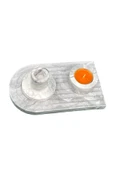 3 Parça Beton Mumluk Seti Şamdan Ve Tealight Mumluk Takımı - 2