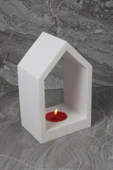 El Yapımı Beton Mumluk Özel Tasarım Tealight Ev Ofis Oda Aydınlatma - 3