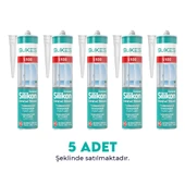 Sukes Universal Şeffaf Silikon 280 Gr 5’li Paket - 1