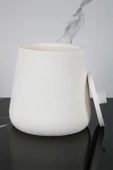 2 Parça Beton Çöp Kovası Banyo Mutfak Tuvalet Wc 18 Cm 4 Litre Kapaklı Kutu - 2