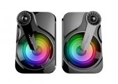 Mikado MD-BT28 5W+3W×2 BT,TF Card,USB, FM Radyo Siyah Led Işıklı Speaker - 3