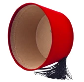 Osmanlı Kırmızı Erkek Püsküllü Damat Kına Fesi 11,5cm Uzun - 3