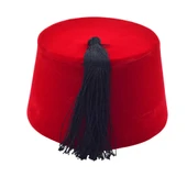 Osmanlı Kırmızı Erkek Püsküllü Damat Kına Fesi 11,5cm Uzun - 2