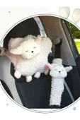 tosbai Araba Boyun Yastığı ve Emniyet Kemeri Kılıfı Seti Hayvan Dostlarım Yol Arkadası - 3
