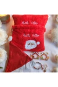 tosbai Yılbaşı Hediye Seti Paketi Dekoratif Kırmızı 40x40 Noel Baba Yılbaşı Yastığı, Hediye Yılbaşı Çantası - 2
