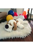 Mellito Toyzz 75 Cm Yatan Sevimli Peluş Köpek Yastık & Uyku Arkadaşı & Oyuncak & Hediyelik - 1