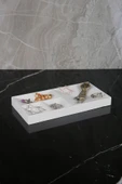 3 Parça Beton Takılık Seti Organizer Yüzüklük Takı Standı Düzenleyici - 2