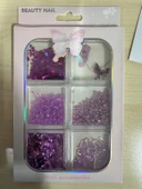 Fontenay 6 Farklı Çeşitli 3D Tırnak Süsleri Tırnak Charm Nail Charms Nail Art Objeleri Karışık 4 - 1
