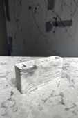 Mermer Desenli Beton Dekoratif Peçetelik Ve Kürdanlık Restoran Kafe Lokanta - 1