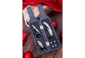 5 Parça Çelik Şişe Açacağı Seti Şarap Şişesi Formatında Kılıf ile Şık Hediye Seti Wine Opener Gift thumbnail 1